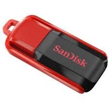 SANDISK 32GB CRUZER SIYAH KIRMIZI USB2,0